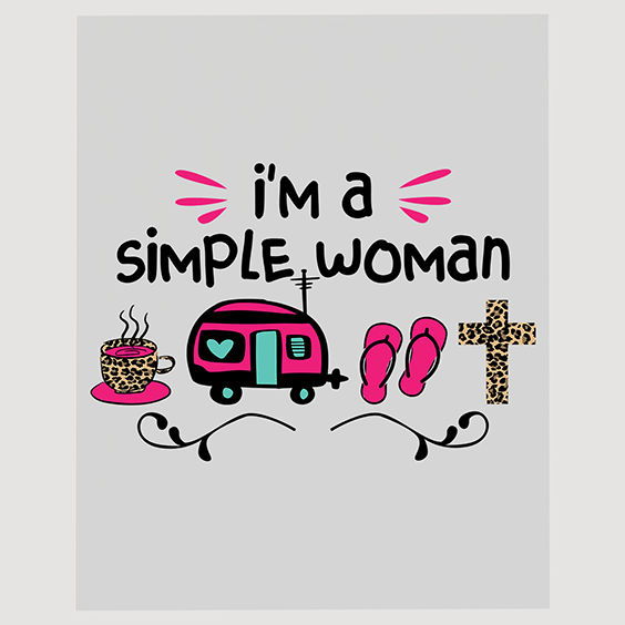Simple Woman Camping Essentials DTF Transfer
