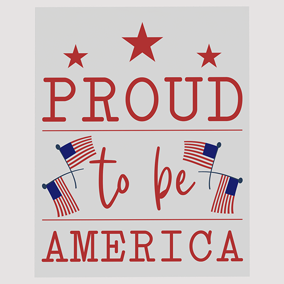 Proud to be America Ready To Press DTF Transfer