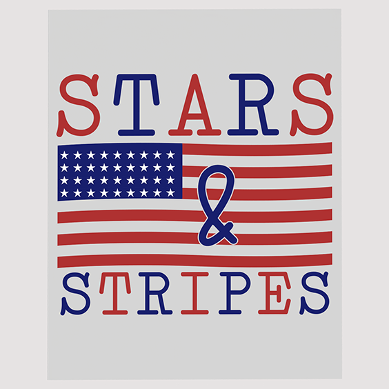 Classic Stars & Stripes Ready To Press DTF Transfer