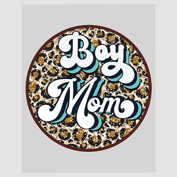 Leopard Print Boy Mom Ready To Press DTF Transfer