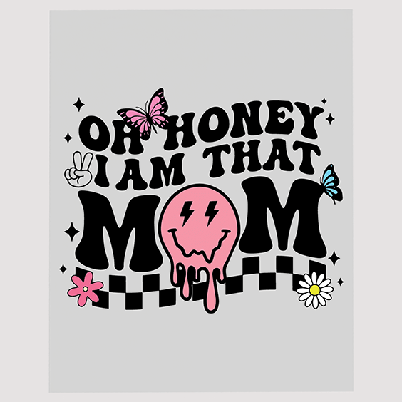 Edgy Punk Mama Ready to Press DTF Transfer