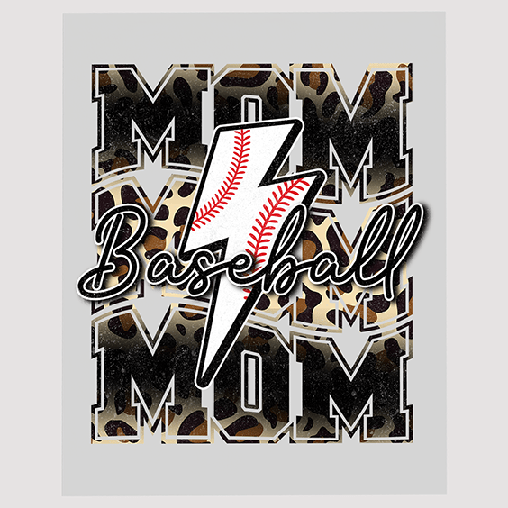 Chic Baseball Mom Ready to Press DTF Transfer