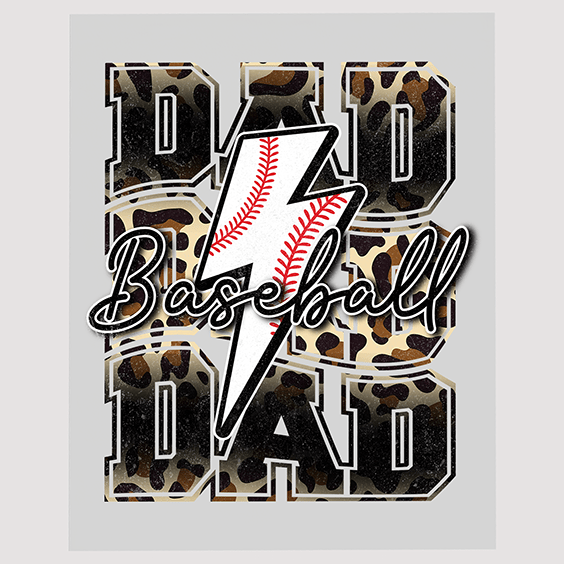 Cool Baseball Dad Ready to Press DTF Transfer