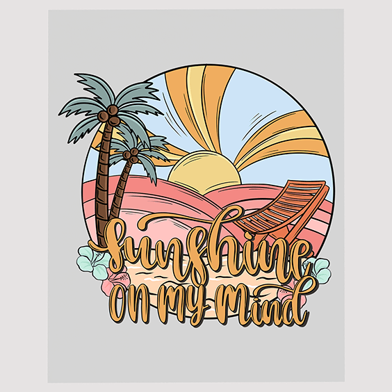 Sunshine On My Mind Hammock Beach T-Shirt Transfer