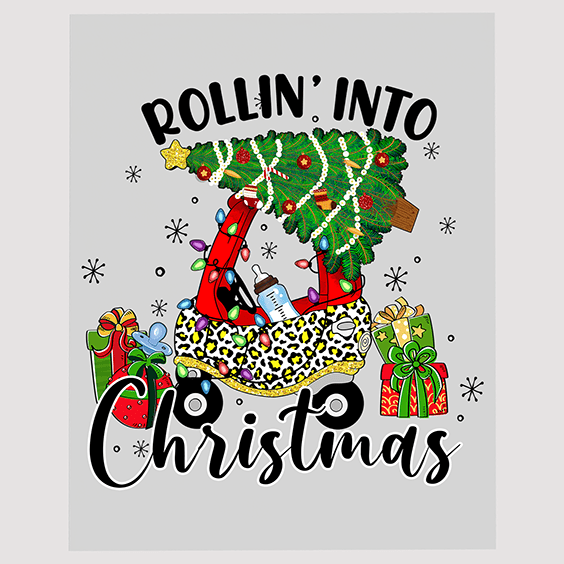 Rollin' Into Christmas Festive Ready to Press DTF Transfer