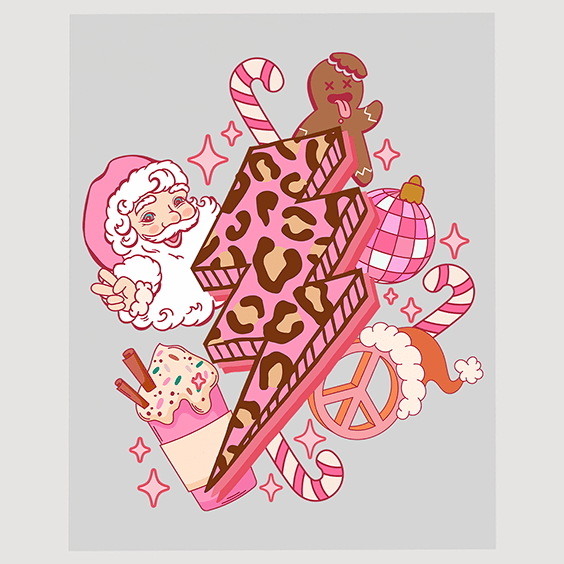 Sweet Treats and Christmas Cheer Ready to Press DTF Transfer