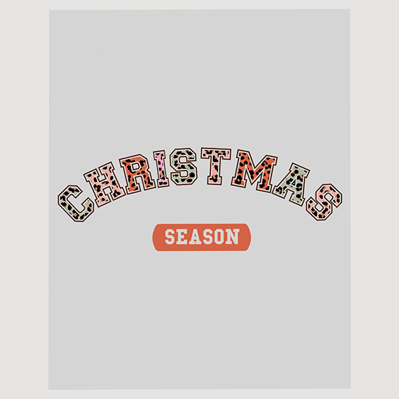 Classic Christmas Season DTF Transfer