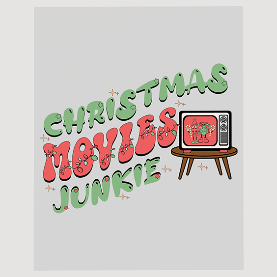 Holiday Film Buff DTF Transfer