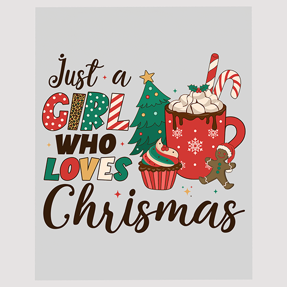 Christmas Enthusiast Ready to Press DTF Transfer