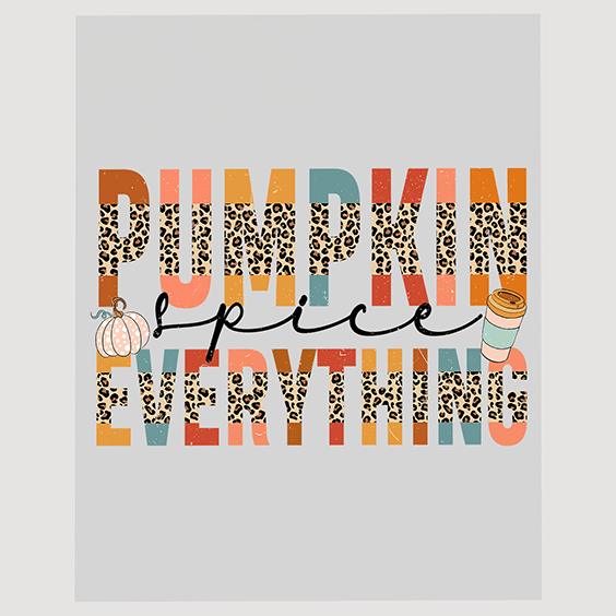 Pumpkin Spice Enthusiast DTF Transfer - Fall Season's Favorite