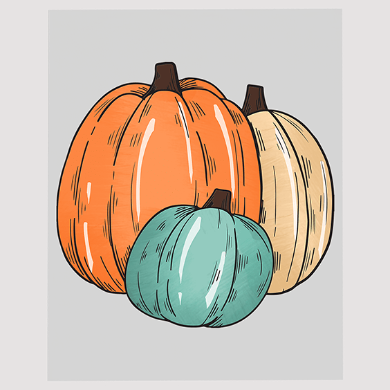 Classic Harvest Trio Ready to Press DTF Transfer