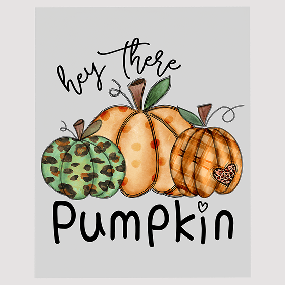 Chic Autumn Pumpkin Trio DTF Transfer