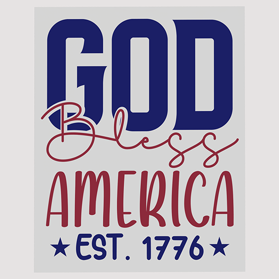 Classic American Pride DTF Transfer - Est. 1776 Design