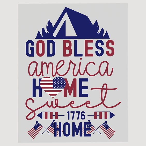 Rustic Mountain Americana DTF Transfer - Home Sweet Home