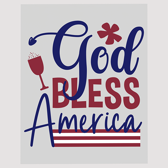 Celebratory American Pride DTF Transfer - Cheers to the USA