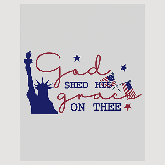 Statue of Liberty Patriotic DTF Transfer - Grace on Thee