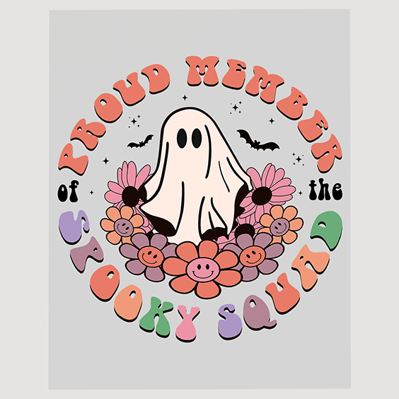 Proud Member of the Spooky Squad DTF Transfer