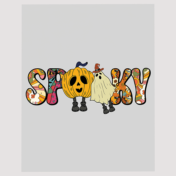 Pumpkin Ghoul Spooky Fun DTF Transfer